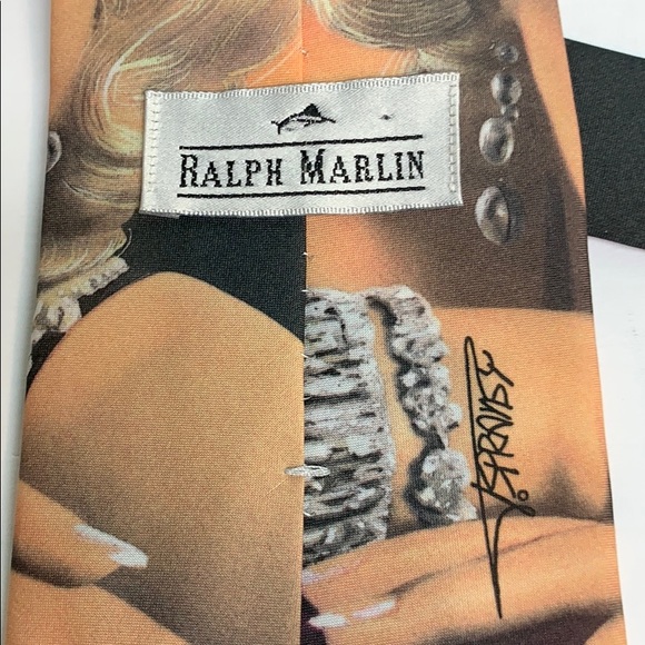 Vintage Ralph Marlin Signature Marilyn Monroe Tie - Picture 4 of 8